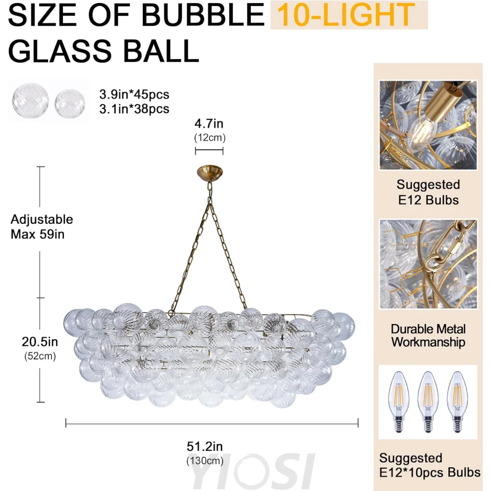 Modern Bubble Chandelier – A Perfect Blend of Modern and Antique Elegance
