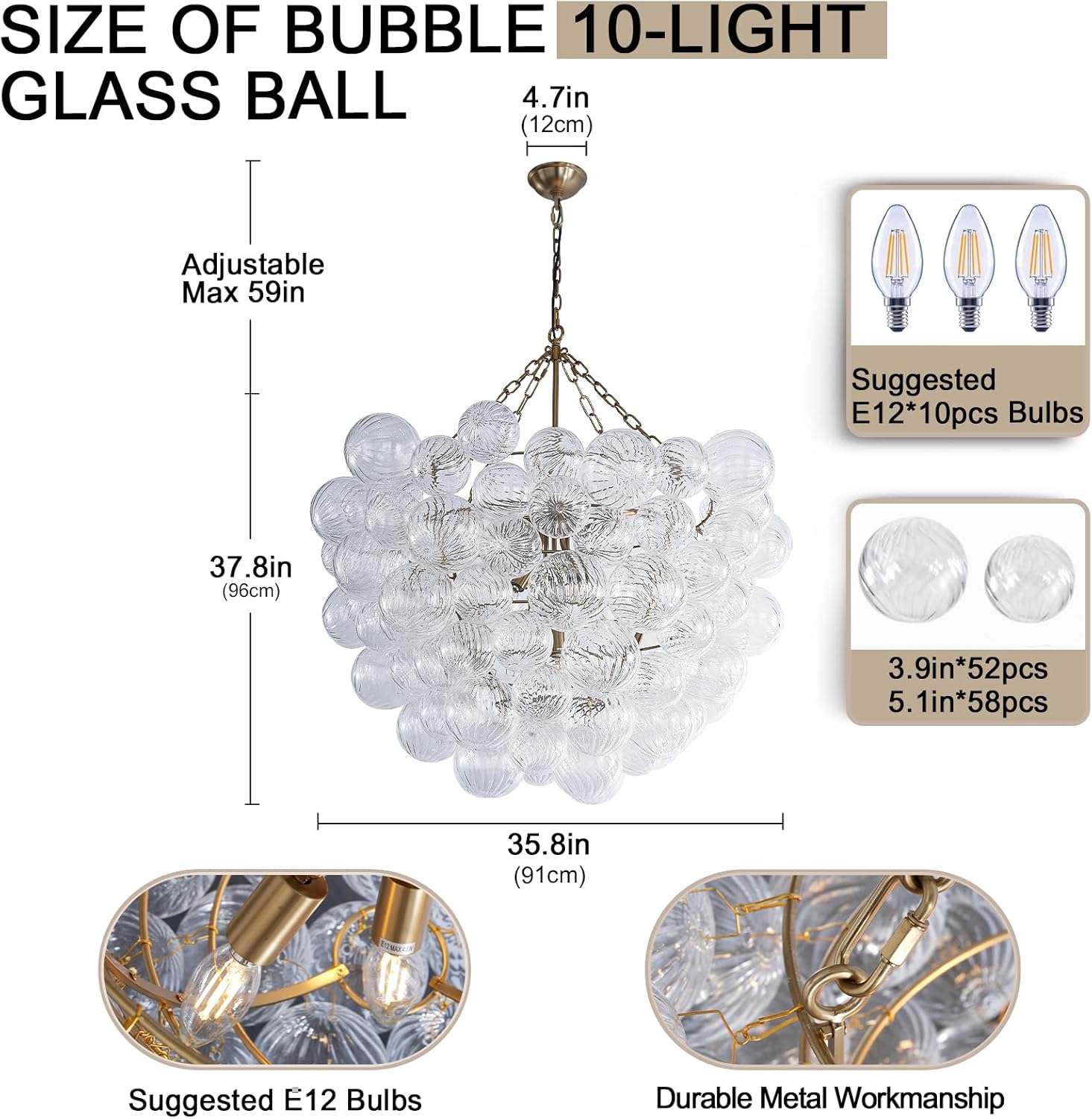 Modern Bubble Chandelier – A Perfect Blend of Modern and Antique Elegance