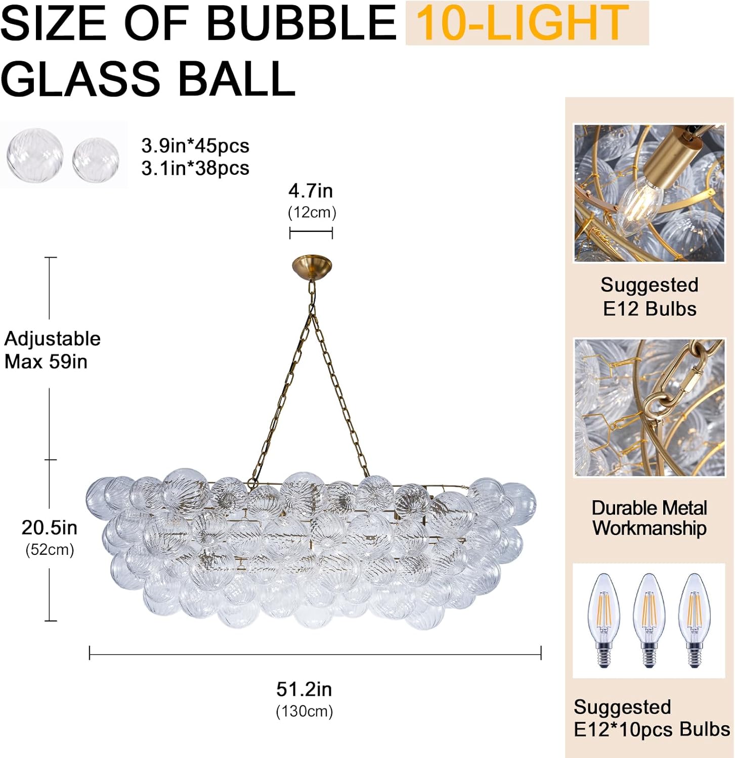 Modern Bubble Chandelier – A Perfect Blend of Modern and Antique Elegance