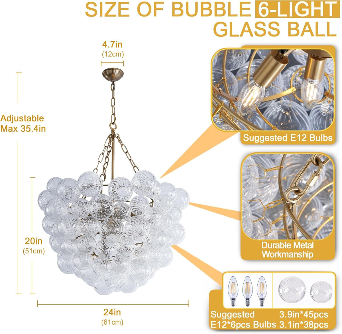 Modern Bubble Chandelier – A Perfect Blend of Modern and Antique Elegance