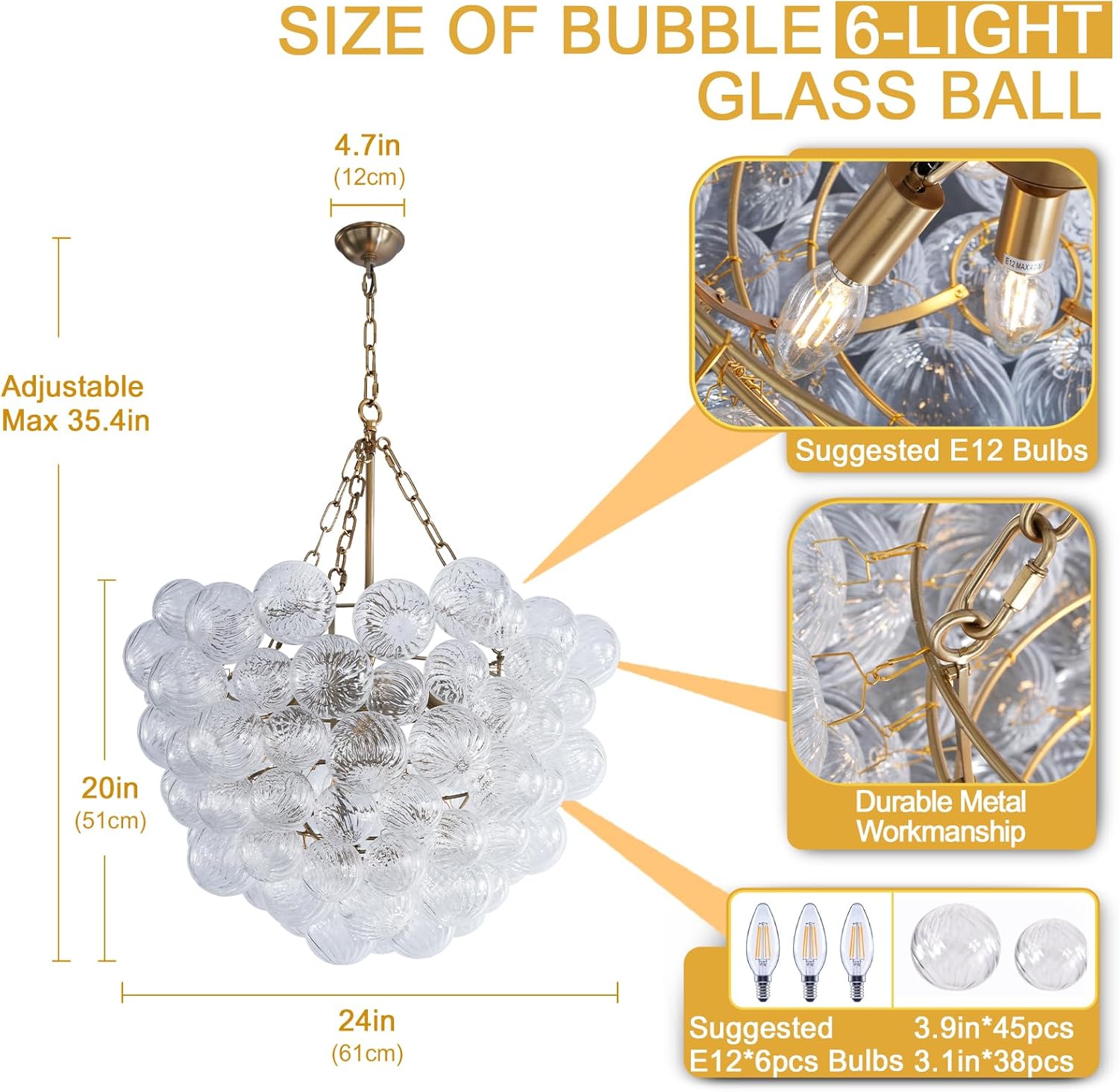 Modern Bubble Chandelier – A Perfect Blend of Modern and Antique Elegance