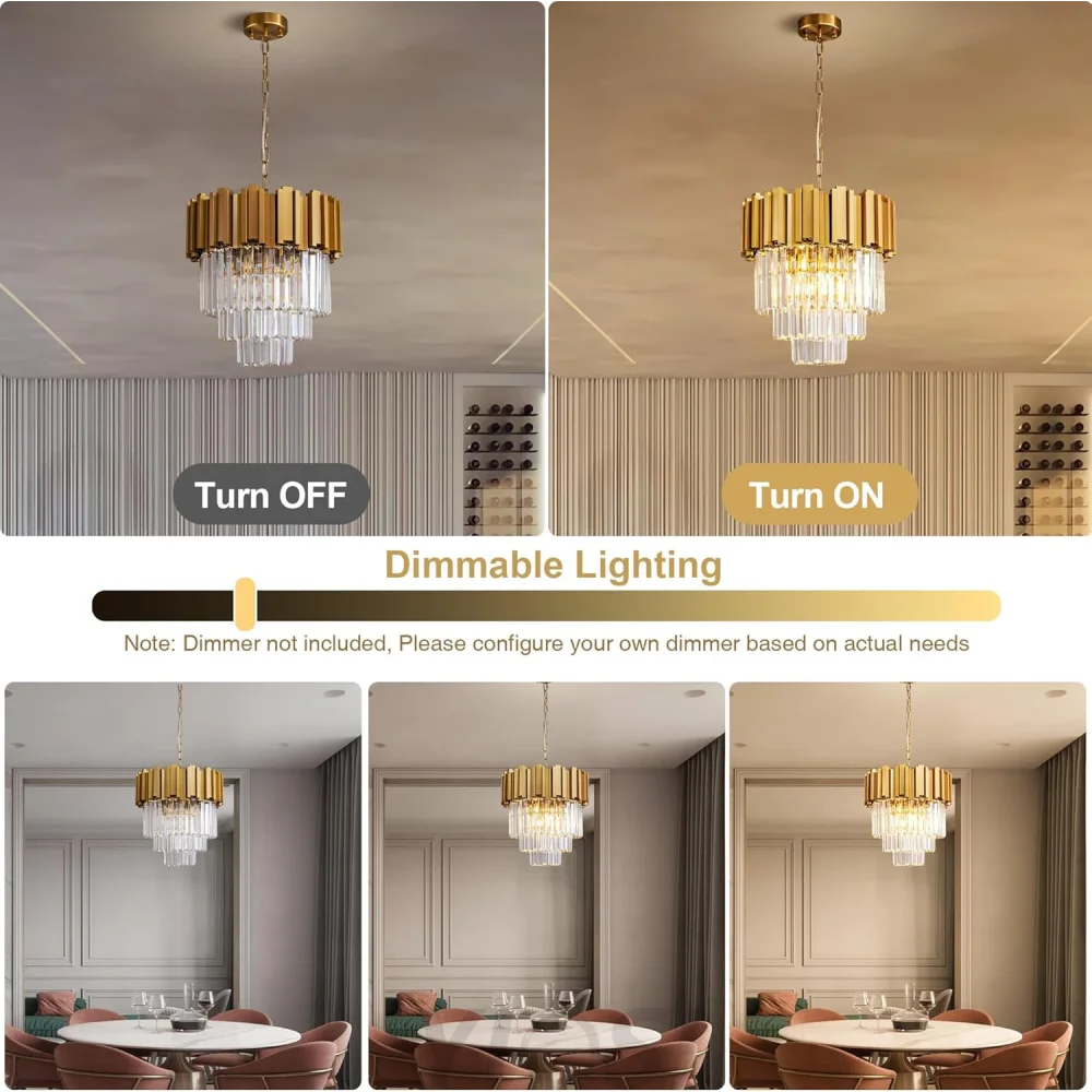 Modern circular K9 crystal chandelier
