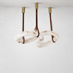Modern Circular LED Pendant Chandelier – lights off