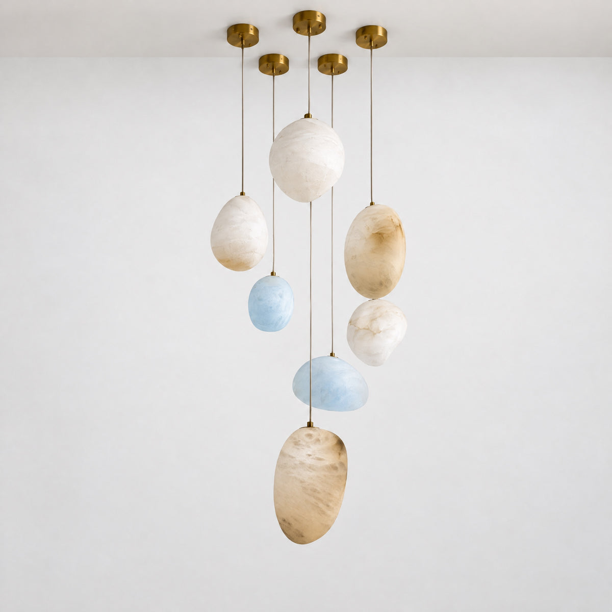 Modern Cluster Hanging Pendant Light – lights off