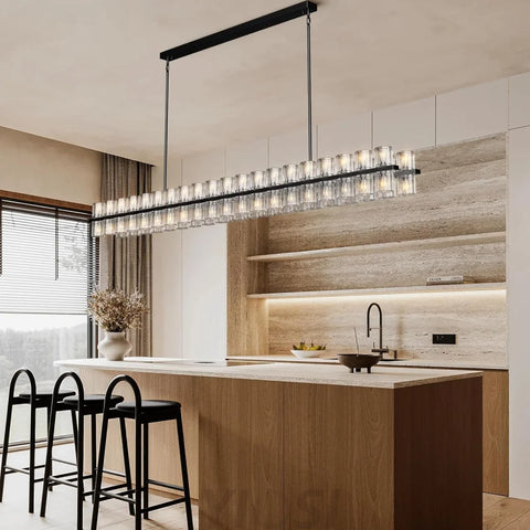 Modern Crystal Chandelier – Gold / Black – Multiple Sizes & Shapes