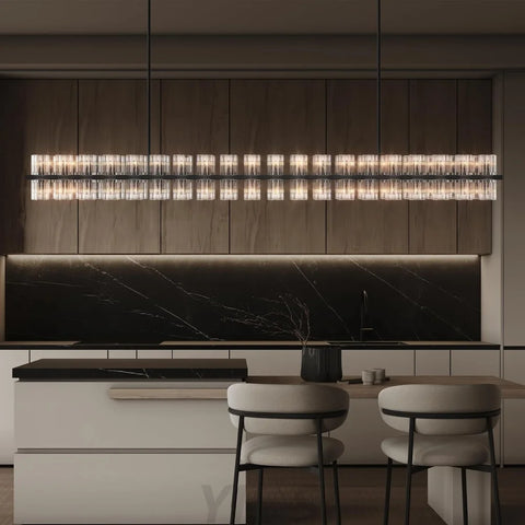 Modern Crystal Chandelier – Gold / Black – Multiple Sizes & Shapes