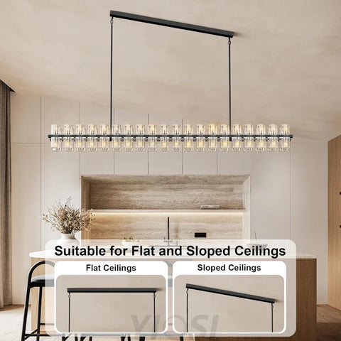 Modern Crystal Chandelier – Gold / Black – Multiple Sizes & Shapes