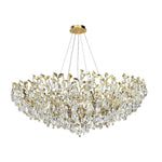 Modern crystal leaf-shaped chandelier