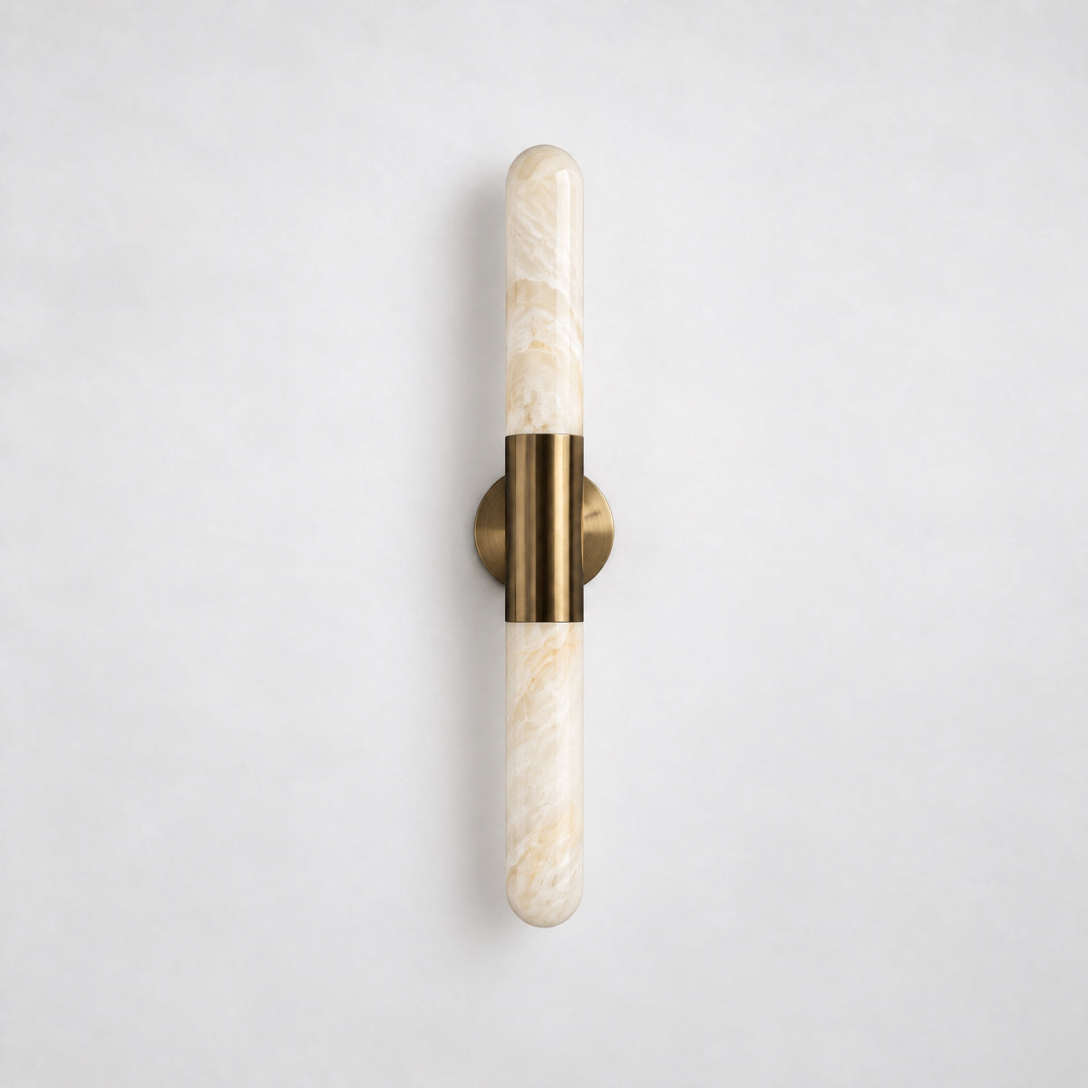 Modern Cylindrical LED Wall Sconce with Metallic Accent – lights off