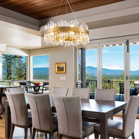 Modern Double-Layer Crystal Chandelier