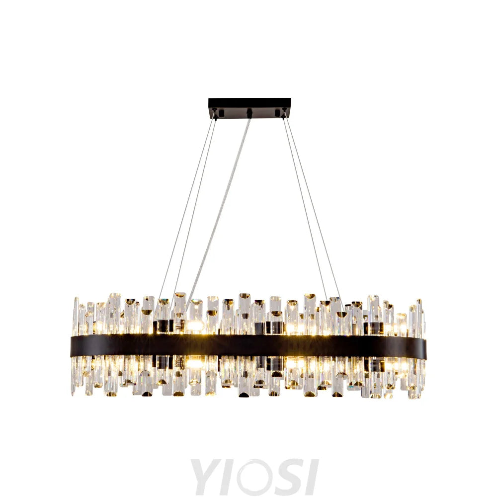 Modern Double Layer Crystal Chandelier