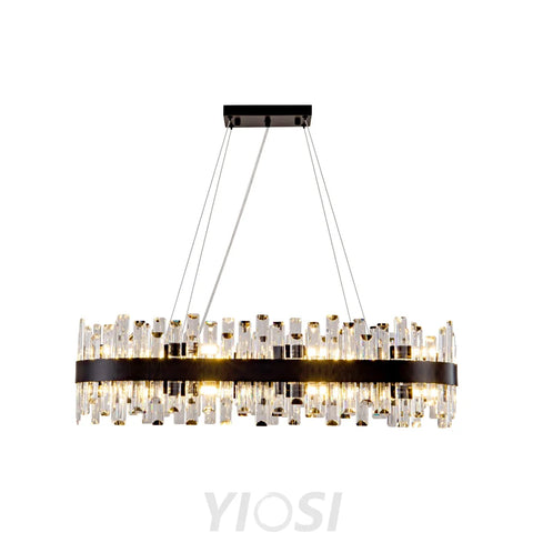 Modern Double Layer Crystal Chandelier