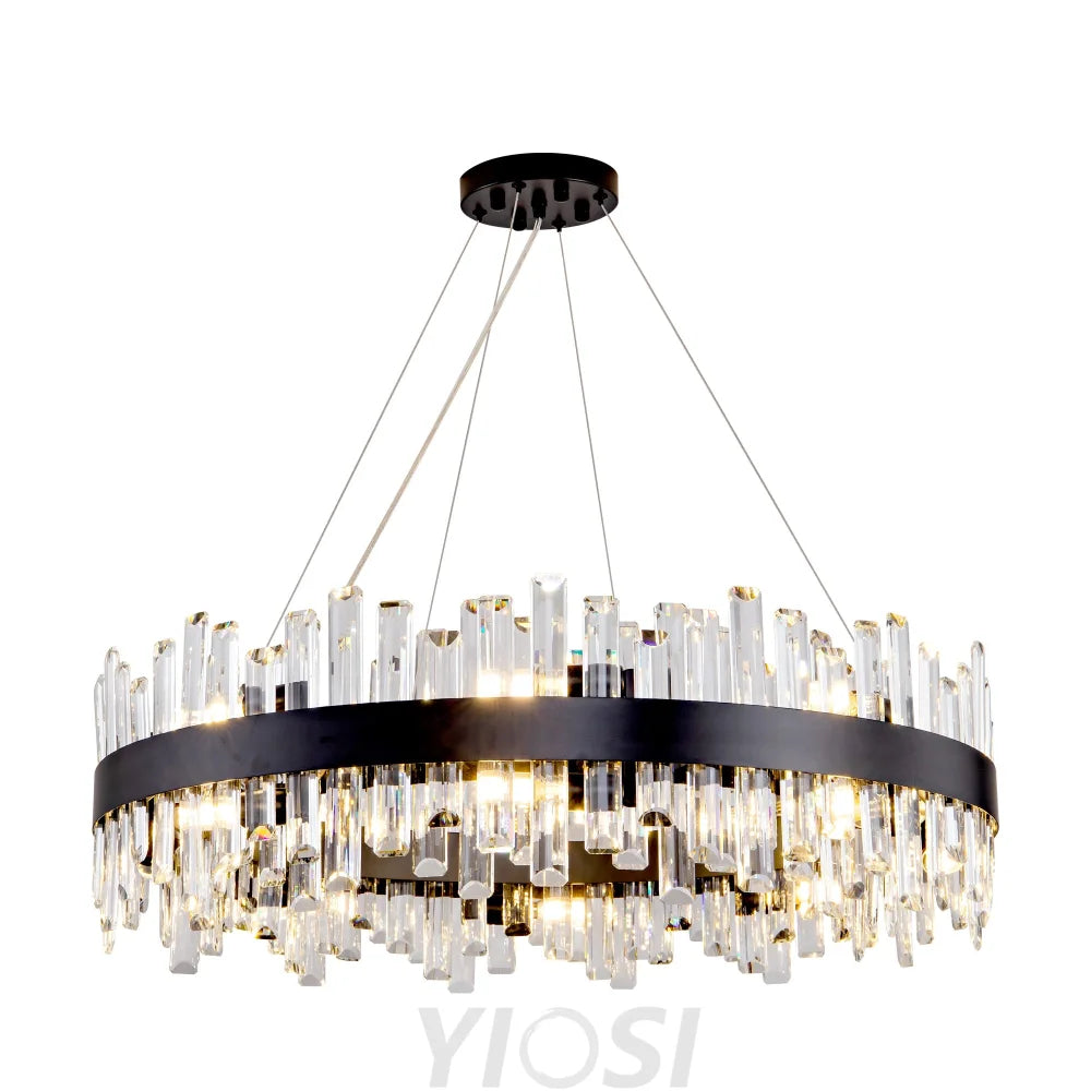 Modern Double Layer Crystal Chandelier