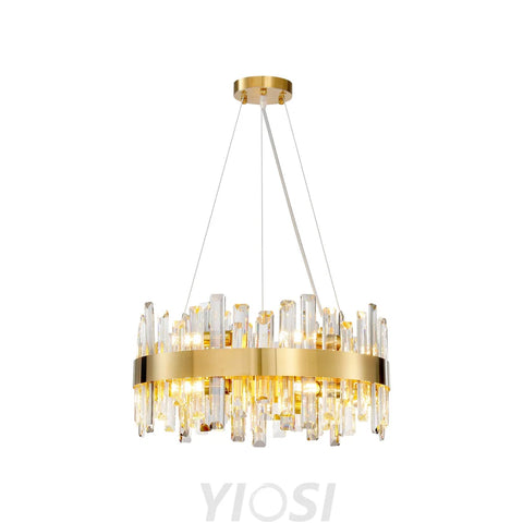 Modern Double Layer Crystal Chandelier