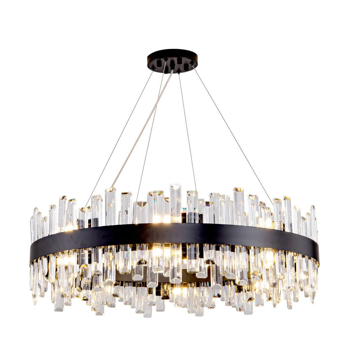 Modern Double Layer Crystal Chandelier
