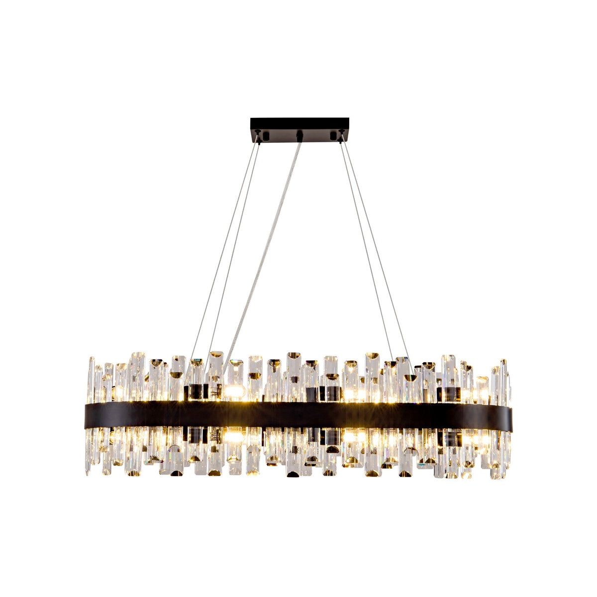 Modern Double Layer Crystal Chandelier