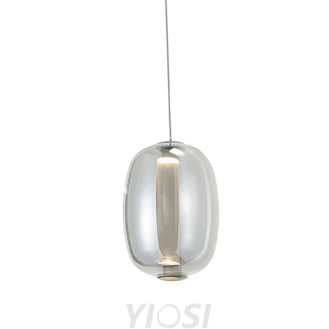 Modern Elliptical Glass Chandelier