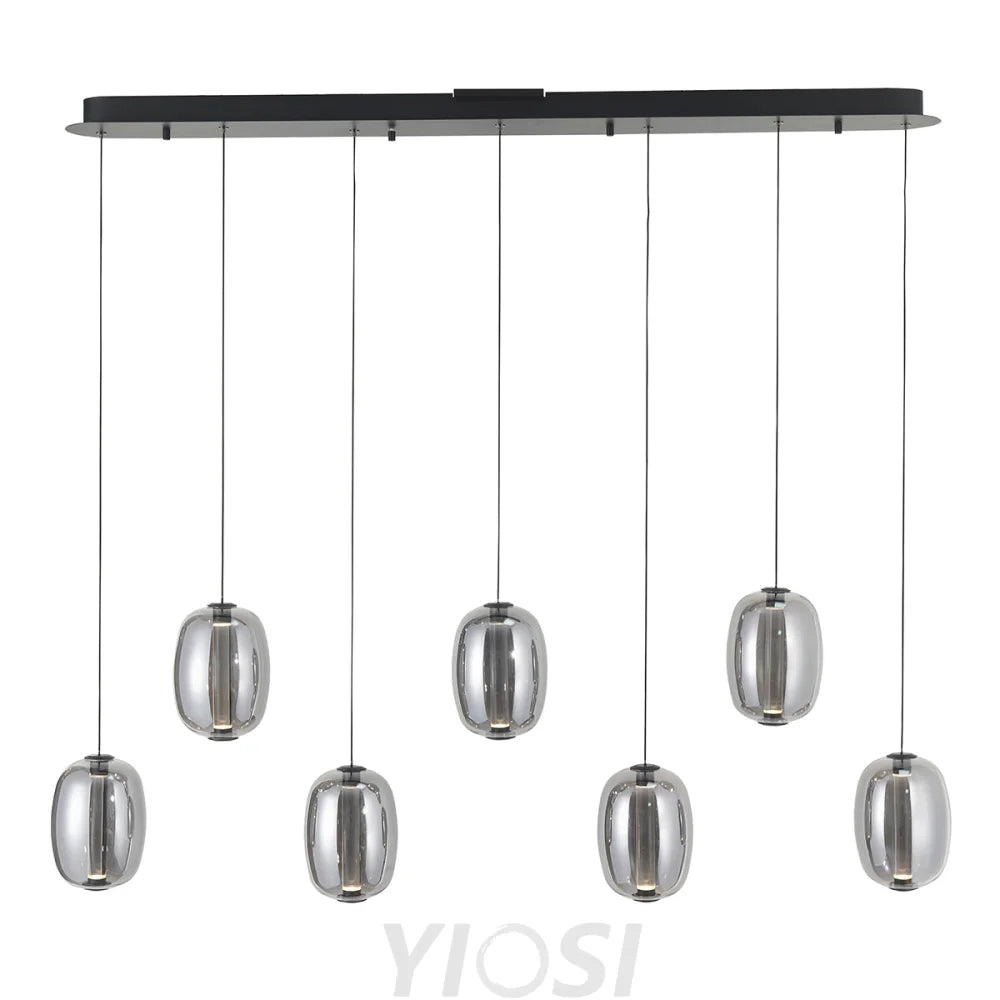 Modern Elliptical Glass Chandelier L1200*W160*H1500