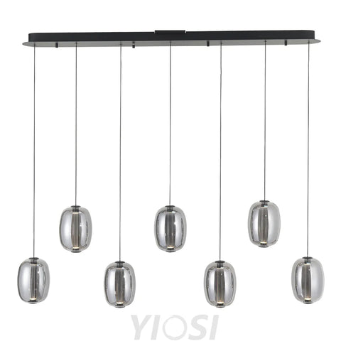 Modern Elliptical Glass Chandelier L1200*W160*H1500
