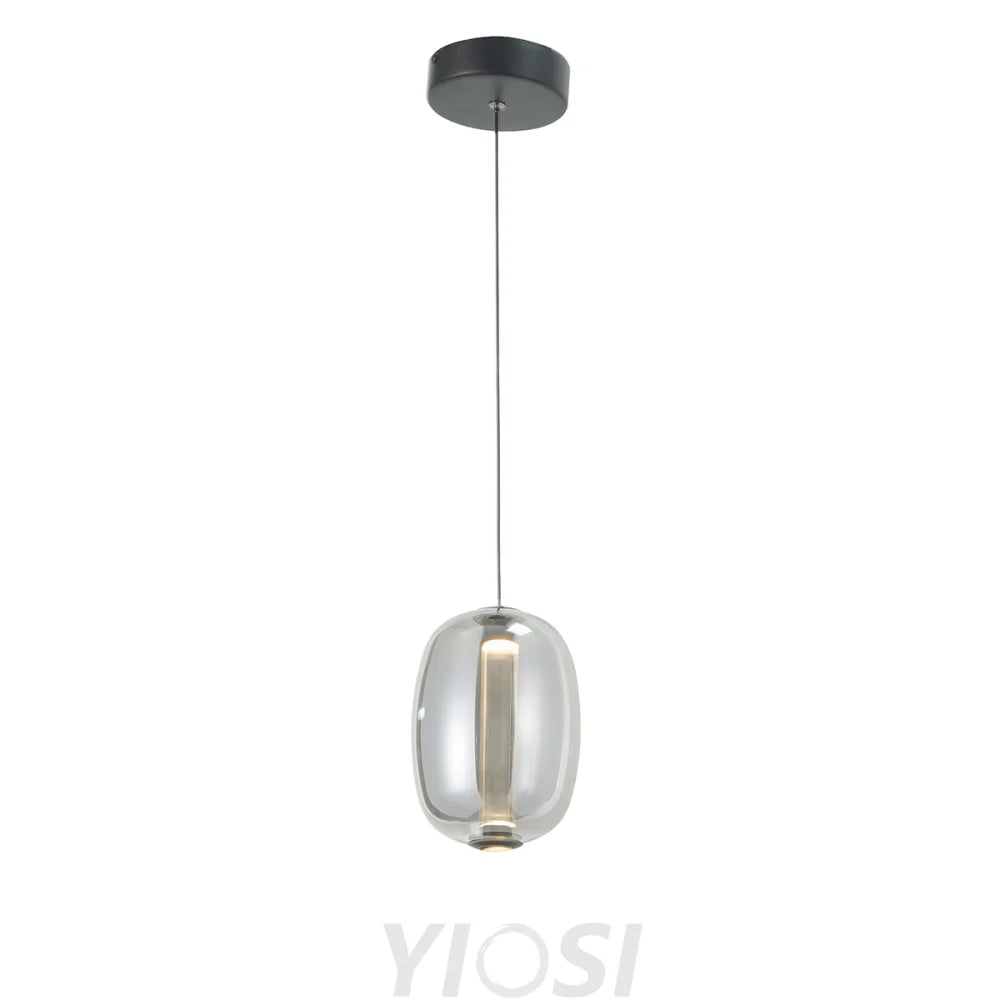 Modern Elliptical Glass Chandelier Φ130*H1500