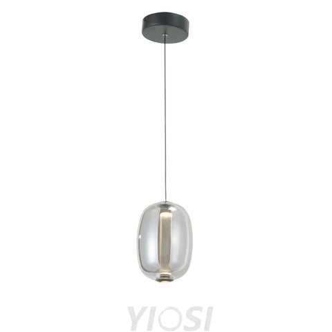 Modern Elliptical Glass Chandelier Φ130*H1500