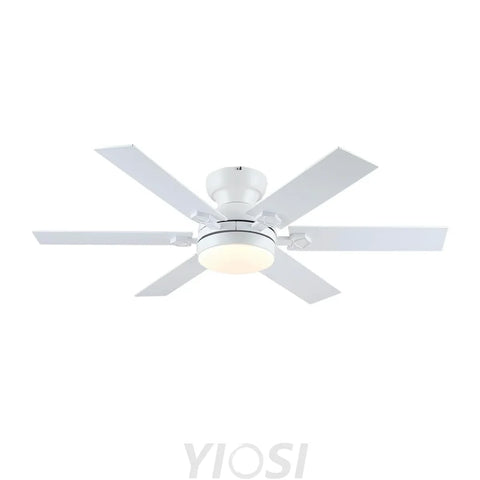 Modern Flush Mount Fans Light Ceiling Fans with Lights Black Low Profile Ceiling Fans 52“ Ceiling Lights