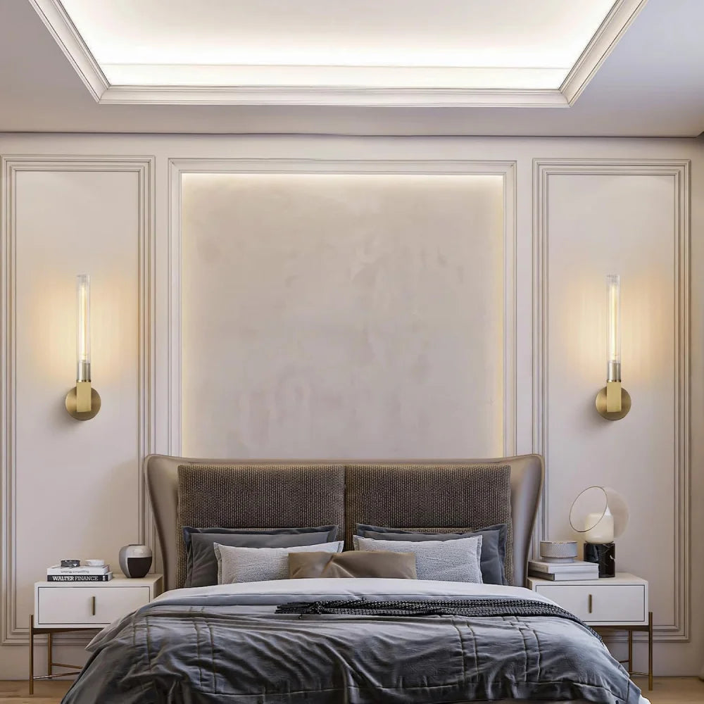 Modern glass tube chandelier