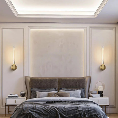 Modern glass tube chandelier