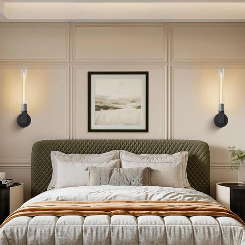 Modern glass tube chandelier
