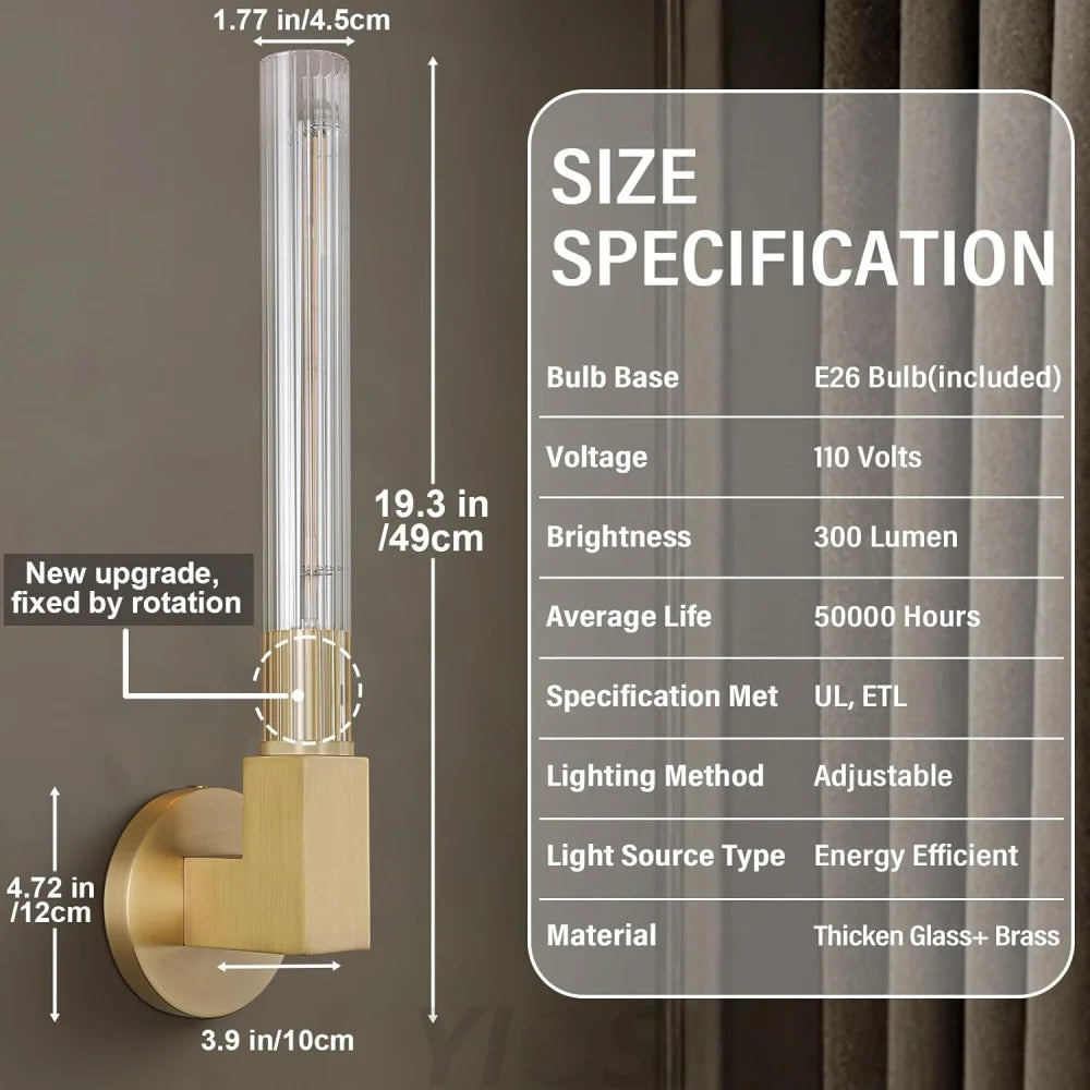 Modern glass tube chandelier
