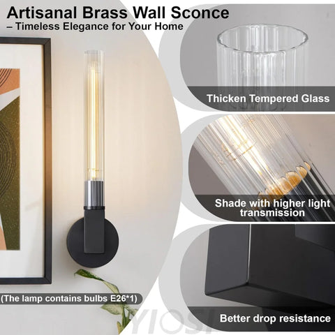 Modern glass tube chandelier