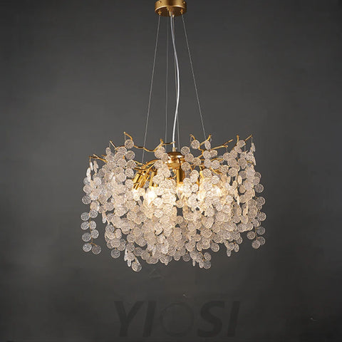 Modern Gold Chandelier Light Fixture For Dinning Room 23.6’’ D Branch