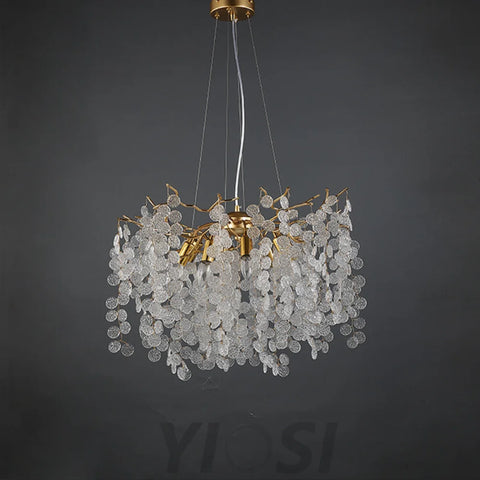 Modern Gold Chandelier Light Fixture For Dinning Room 23.6’’ D Branch