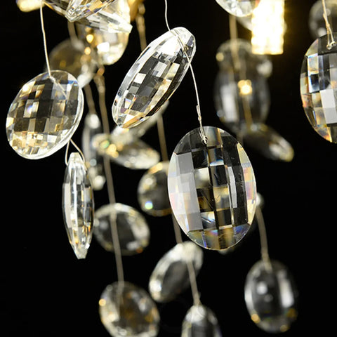 Modern Gold Tree Branch Crystal Chandelier