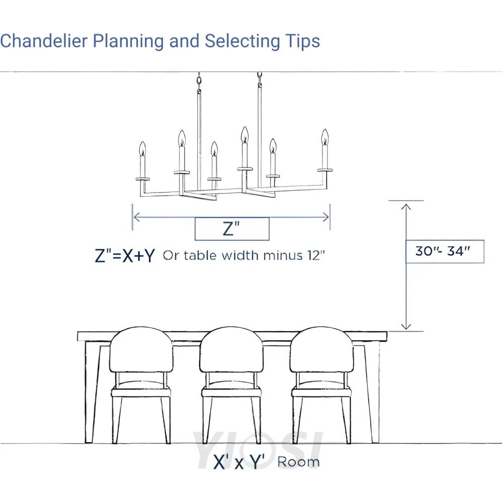 Modern golden amber glass chandelier