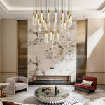 Modern Golden Raindrop Chandelier