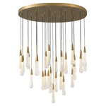 Modern Golden Raindrop Chandelier