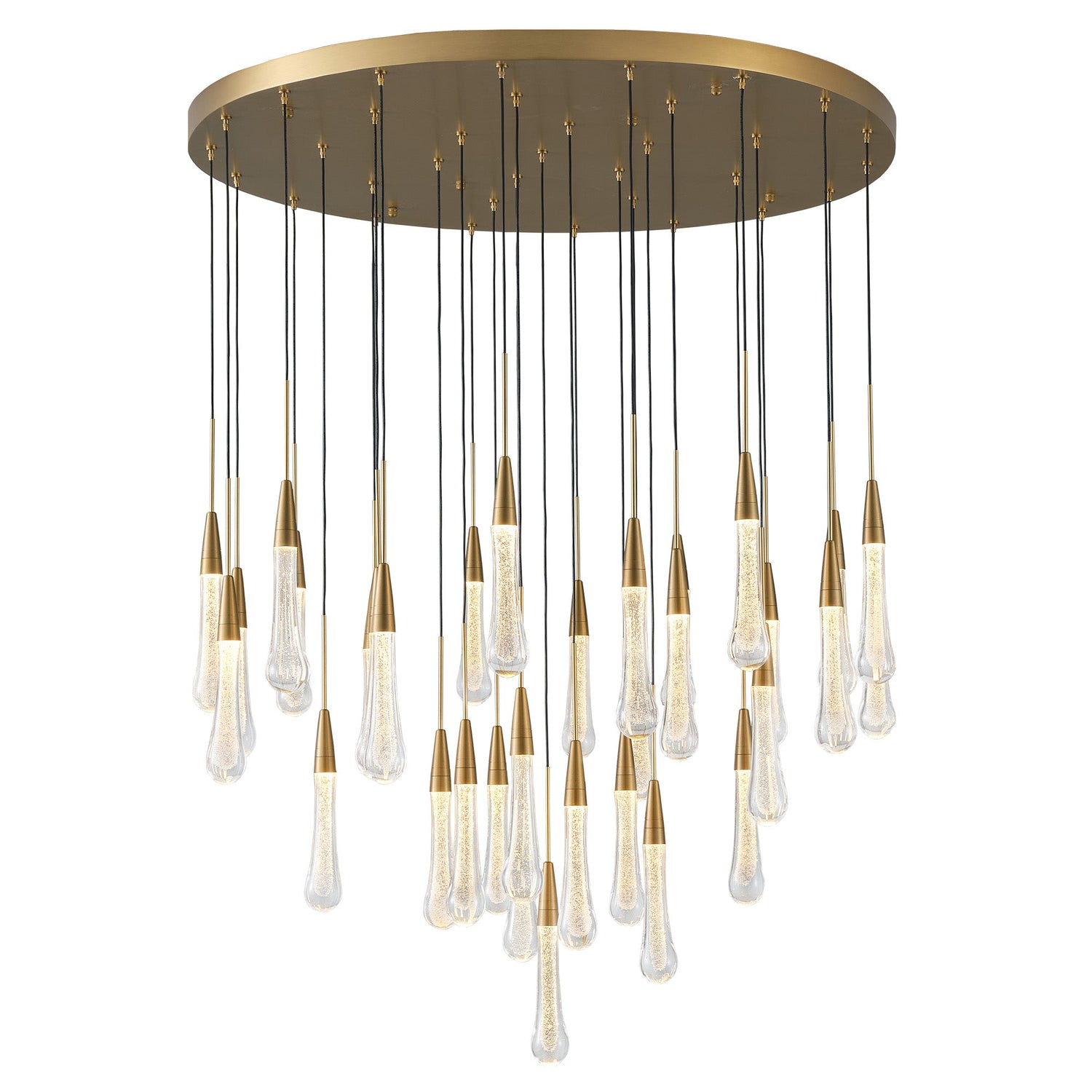Modern Golden Raindrop Chandelier