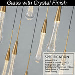 Modern Golden Raindrop Chandelier