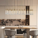 Modern Golden Raindrop Chandelier