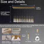 Modern Golden Raindrop Chandelier