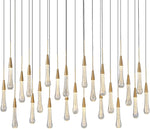 Modern Golden Raindrop Chandelier