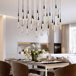Modern Golden Raindrop Chandelier