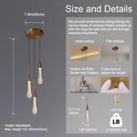 Modern Golden Raindrop Chandelier
