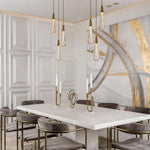 Modern Golden Raindrop Chandelier