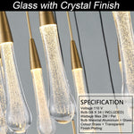 Modern Golden Raindrop Chandelier