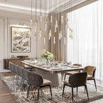 Modern Golden Raindrop Chandelier