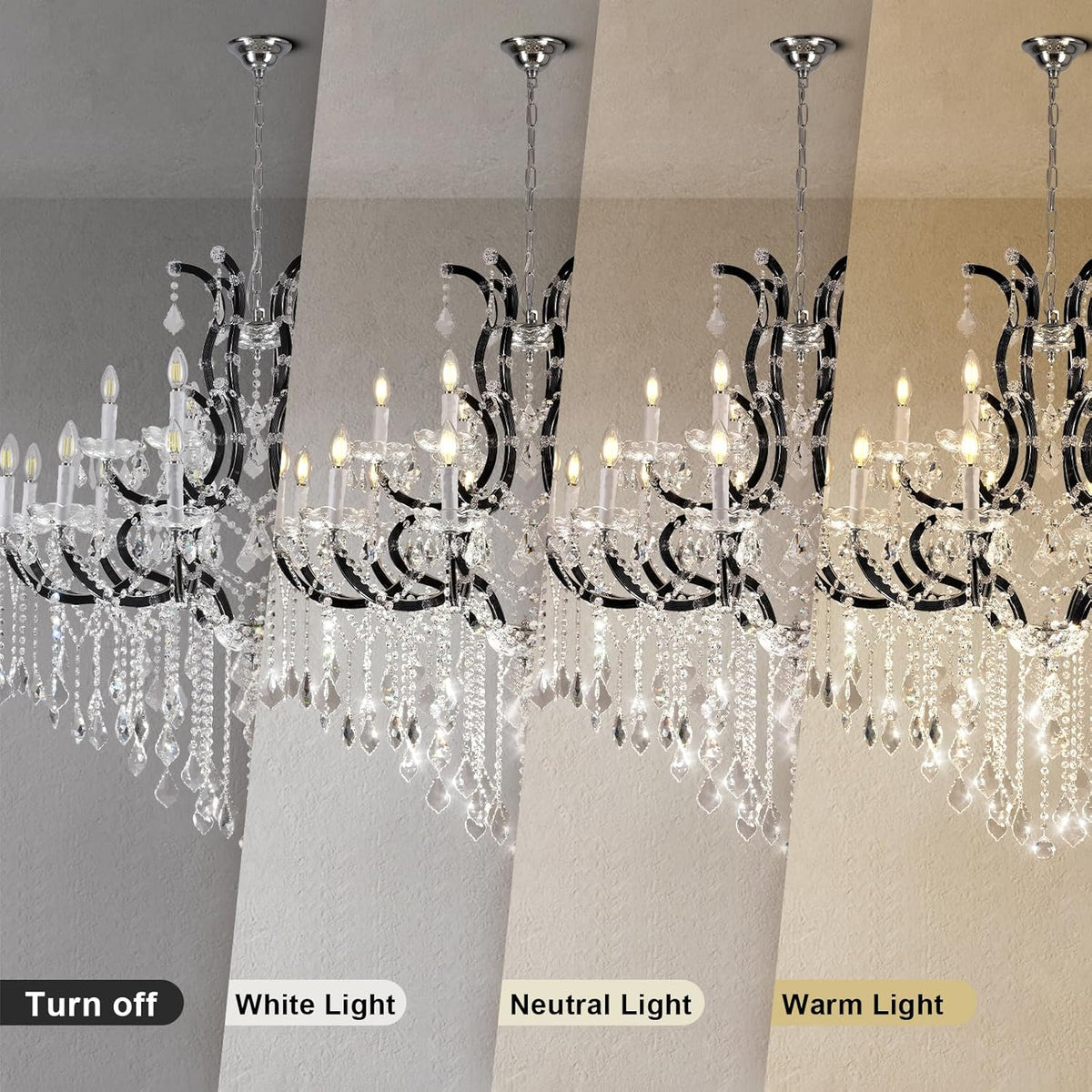 Modern Large Crystal Chandeliers