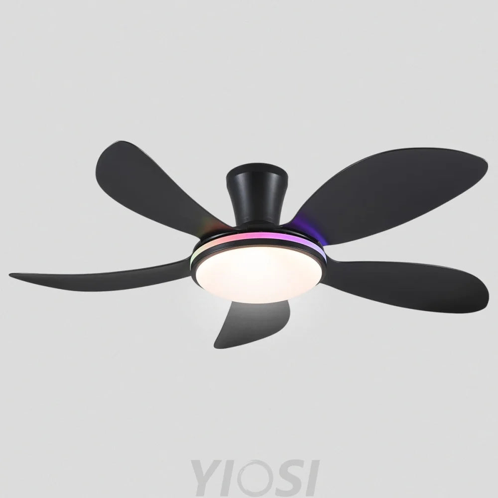 Modern LED Ceiling Fans Low Profile Ceiling Fans with Lights 6 Speeds 48’’ Ceiling Lights