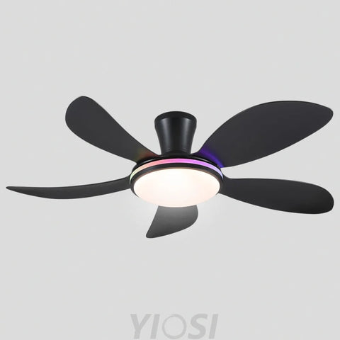 Modern LED Ceiling Fans Low Profile Ceiling Fans with Lights 6 Speeds 48’’ Ceiling Lights